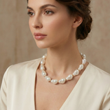 Classic White Pearl Strand Necklace