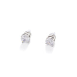 Classic Round Solitaire Stud Earrings - Colorful Gemstone Birthstone Jewelry
