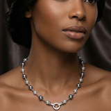 Grey Pearl Strand Necklace