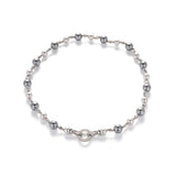 Grey Pearl Strand Necklace