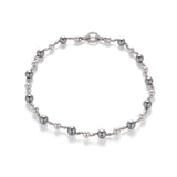 Grey Pearl Strand Necklace