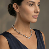 Grey Pearl Strand Necklace