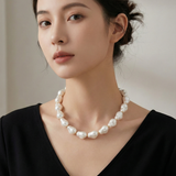 Classic White Pearl Strand Necklace