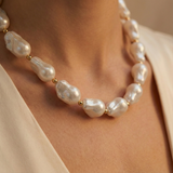 Classic White Pearl Strand Necklace